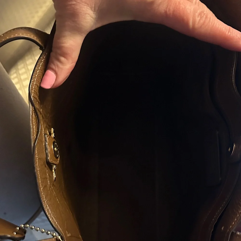 Coach Brown Signature Tote Bag